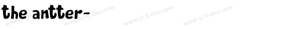 the antter字体转换
